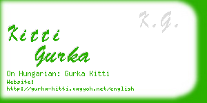 kitti gurka business card